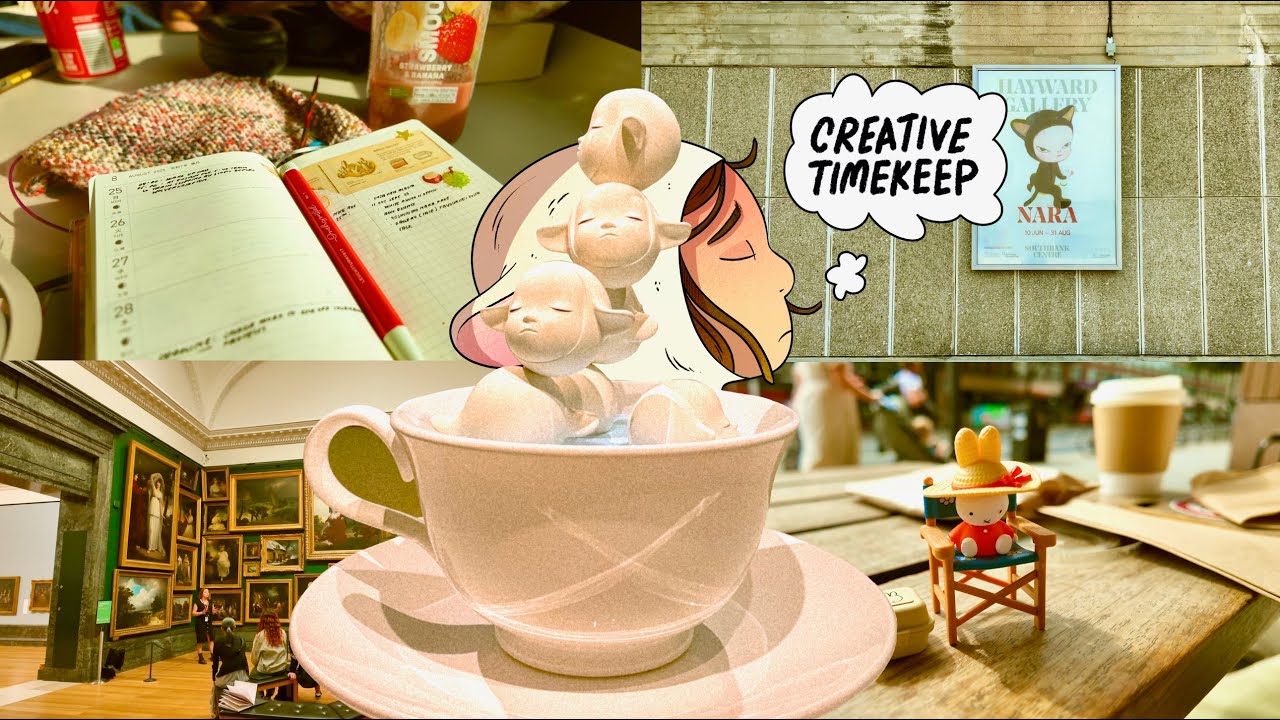 ✨ creative timekeep ep.14 : reading outside, london weekend, gallery strolls ✨