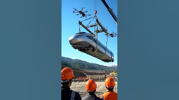 Ai Railway Construction via Drones: The Technology of the Future! #drone #automobile #technology