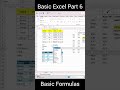 Basic Excel | Part 6
