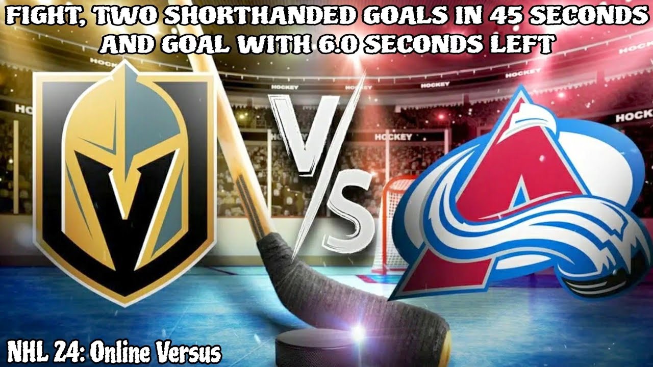 FIGHT, TWO SHORTHANDED GOALS IN 45 SECONDS AND GOAL WITH 6.0 SECONDS