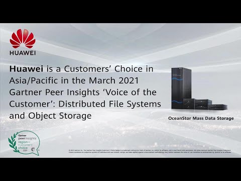 Gartner Peer Insights - OceanStor Mass Data Storage - Customers' Choice 02