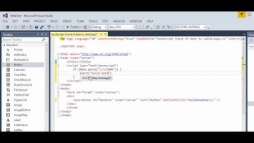 ASP.NET -  JavaScript   Check if date is valid