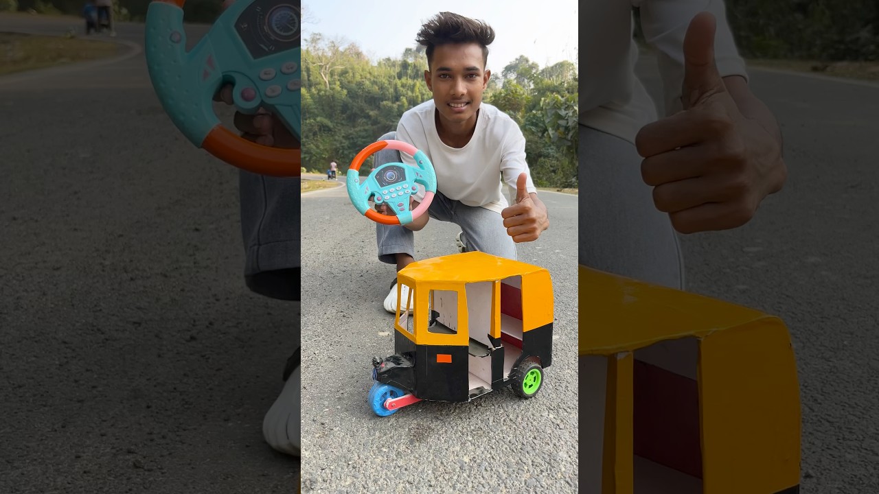 Миниатюрные радиоуправляемые автомобили и рикши ручной работы с дистанционным управлением 😀