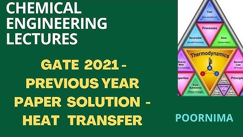 CHEMICAL ENGINEERING GATE 2021 - HEAT TRANSFER #ChemicalEnggLectures #svuce  #gate #iit #jntu