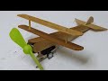 نموذج طيارة اعواد من الخشب بسيطه وسهله تفتكروا هاتطير متنساش الاشتراك وال 