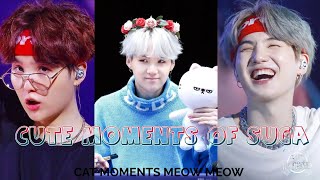 SUGA'S CUTE MOMENTS 😍🥰🐱💜 HE LIKE A CHILD 🐱💜 #suga  #minyoongi  #btsmembers #cutemoment #funny