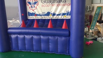 Inflatable Archery hover ball game with Chris Jung