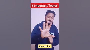 5 Most Important Topics From Electronics Physics For CSIR NET 2025 Exam | Lalit Kumar Sir #shorts