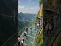 This is why you should NEVER run on a glass bridge! 😱