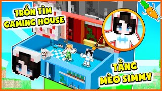 Kamui Thử Thách TRỐN TÌM TÍ HON GAMING HOUSE Màu Xanh Mèo Simmy Trong Minecraft