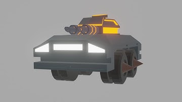 Laser canon animation - Blender - 3D animation.