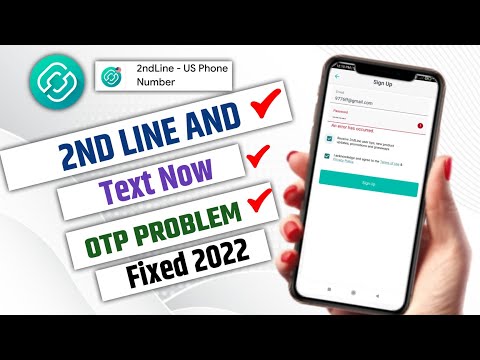 2nd line OTP Problem Solved 2022 l 2nd line Sing-Up problem 2022 l Unlimited US And Canada Numbers l