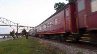 HD Cape Cod Canal Centennial Fireworks Train in Bourne with a Huge Hornshow!