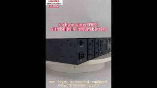 Rack-Mounted Lithium UPS: 30-Min Backup for Servers & Office Devices | Uninterrupted Power Solution