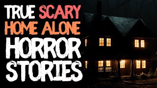 90 mins of True Home Alone Scary Horror Stories for Sleep | Black Screen and Rain Sounds