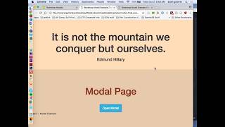 Web 2 - Bootstrap Modal - Video #1 of 1