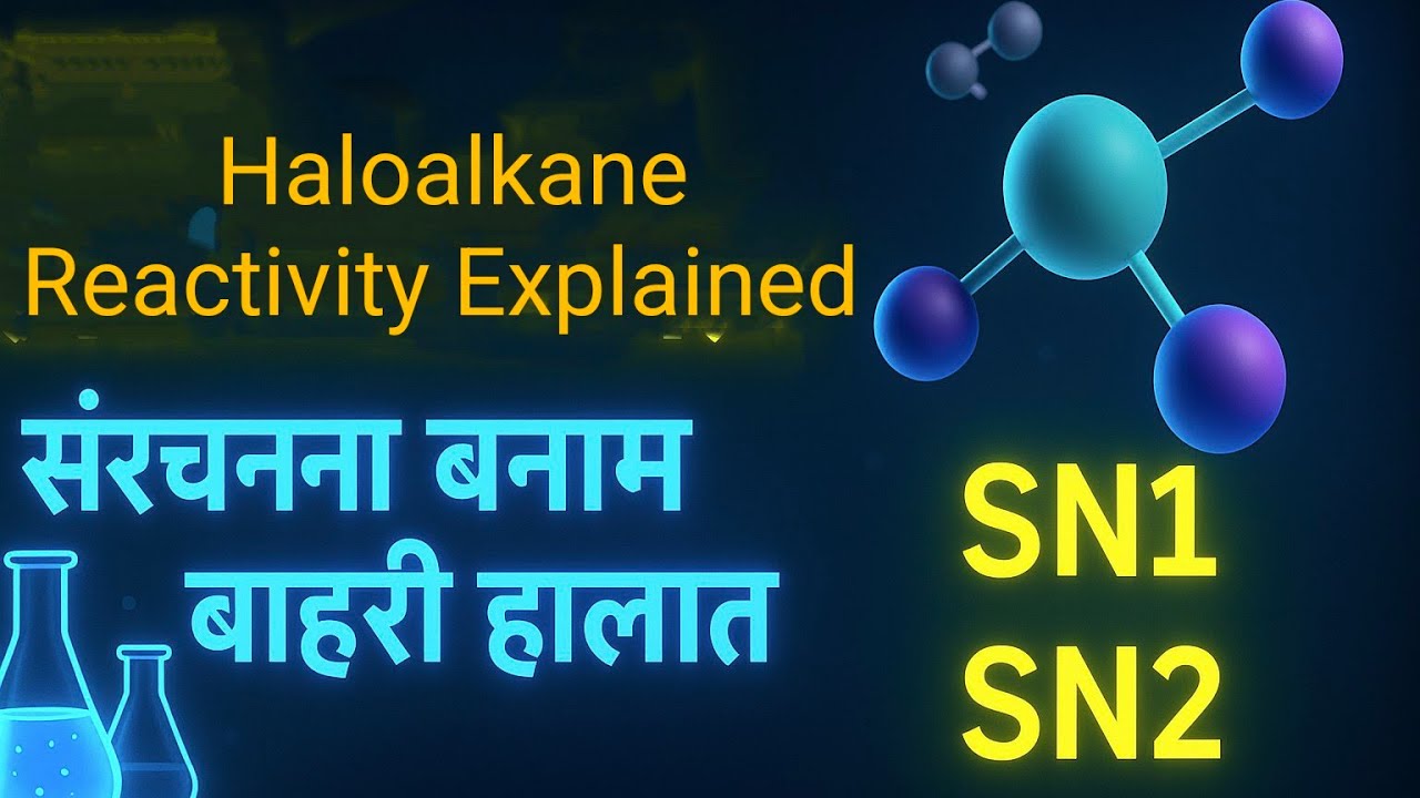 Haloalkane Reactivity Explained | Structure vs Conditions | SN1 SN2 Mechanism in Hindi