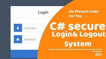 Secure and Complete login logout system in c# part 1
