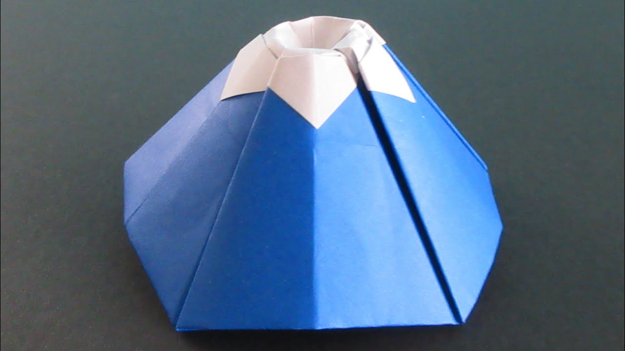 折り紙 富士山 立体 Origami 3d Mt Fuji Youtube