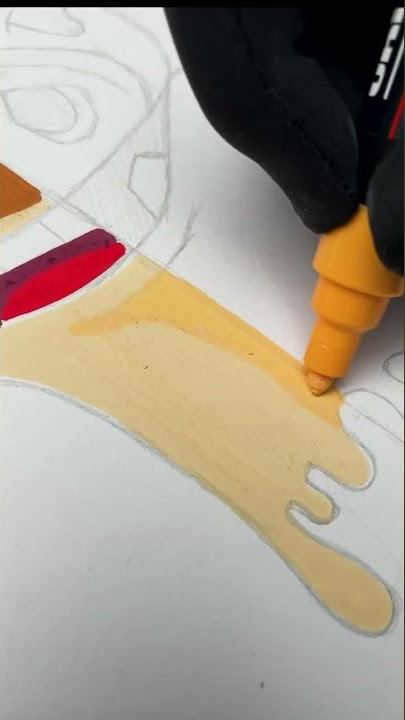 TIMON AND PUMBAA PART 1  with posca! #shorts #satisfying #viral #asmr #drawing