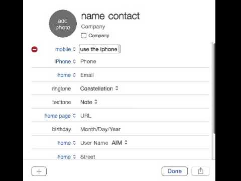 How to add a contact for Facetime and iMessage - YouTube