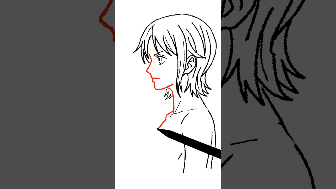 ヤラララ ワンピースのナミに印象的な線を描く！
