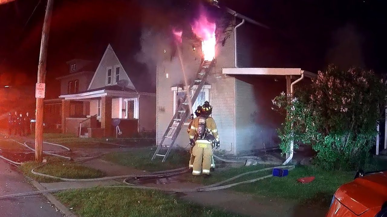 Helmet Cam footage from the IC perspective, Newark Ohio Fire Department