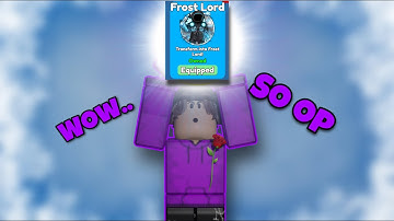❄️I UNLOCKED THE “FROST LORD” TRANSFORMATION (❄️ Super Power Fighting Simulator ❄️)