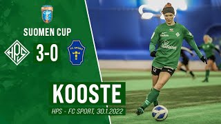 KOOSTE: HPS 3-0 FC Sport-j | Suomen Cup | 30.1.2022 - HPS TV
