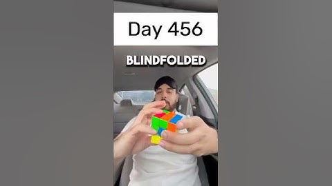 Day 456 of solving the Rubik’s cube blindfolded every single day until I break the National Record
