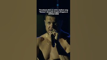 He almost shed a tear at the end. 🥹 #untold #festival #imaginedragons