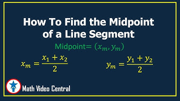How to Find the Midpoint of a Line Segment | Geometry | Math Video Central