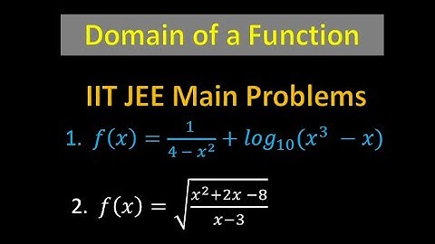 How to Find Domain of  Functions | IIT JEE Math |  IIT JEE Preparation with RLD Sir