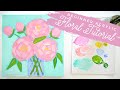 Easy Beginner Acrylic Floral Painting Tutorial
