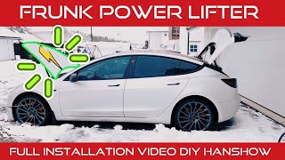 I INSTALLED ELECTRIC FRUNK LIFTERS - FULL DIY MODEL 3 by FrostyFingers 2,544 views 4 years ago 36 minutes