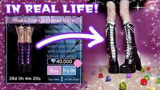 Shadow Empress Boots IRL! || Royale High Cosplay