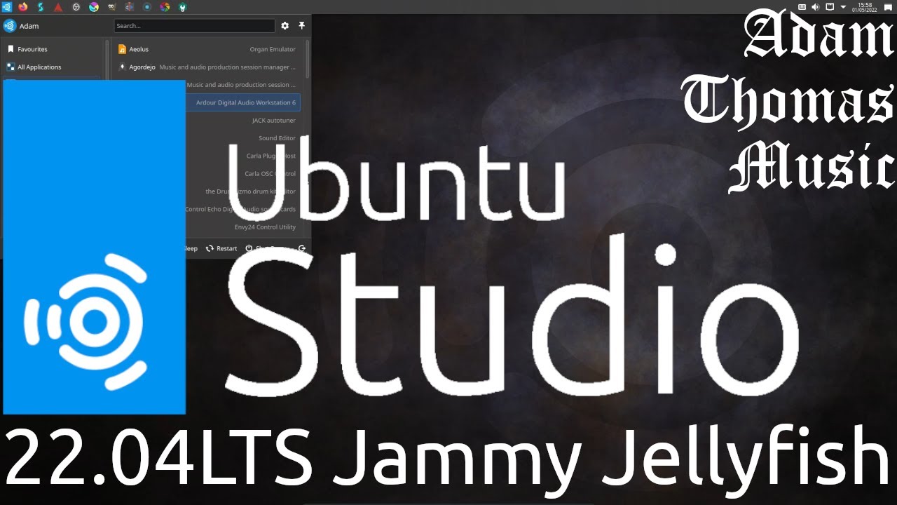 A First Look at Ubuntu Studio  LTS 'Jammy Jellyfish' - YouTube