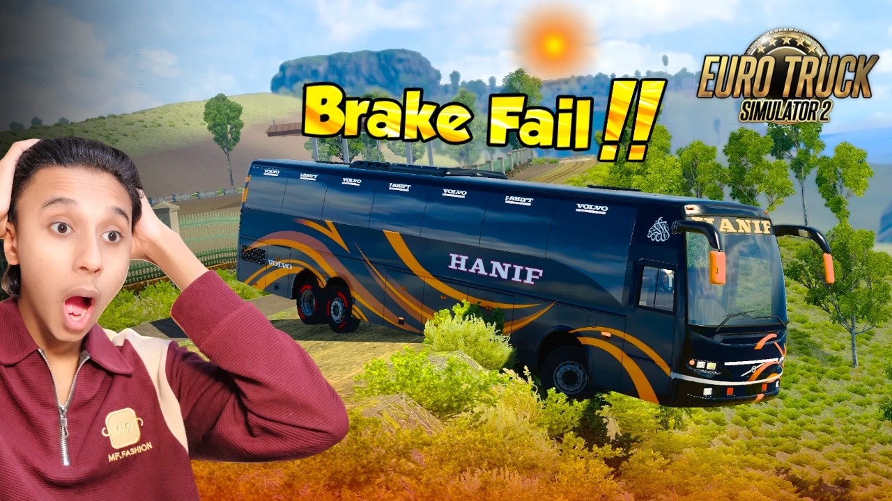 Hanif Drive ETS 2 Dangerous Mountain Road Hanif Bus Drive 😱 Dangerous Mountain Road ...