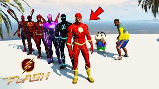 GTA 5 : Shinchan Stealing Every Flash Suit In Gta 5 ! (GTA 5 Mods)