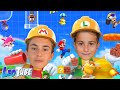 Leo y Mikel en Super Mario Maker 2