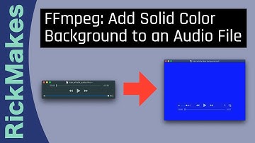 FFmpeg: Add Solid Color Background to an Audio File