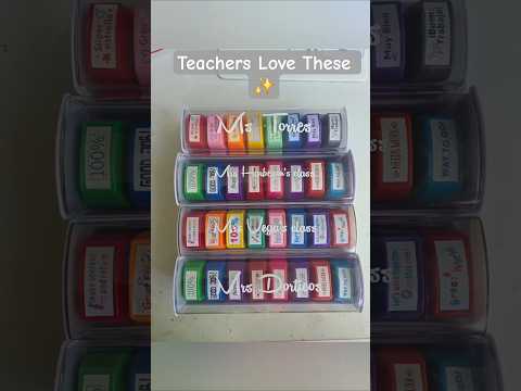 Teacher Stamps | A Gift They'll Actually Use | Sellos para maestra #Backtoschool #cricut