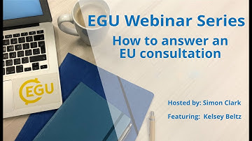 EGU WEBINARS: How to answer an EU consultation
