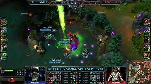 Gambit Diamond Volibear VS CW Cowtard Kassadin Game 1 Highlights   EU LCS Spring 2014 Playoff HQ