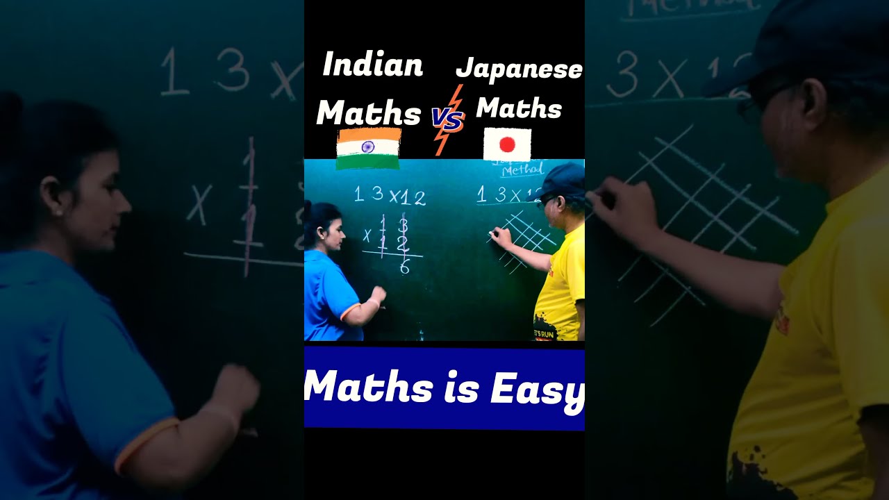 Indian Vs Japanese Maths Vedic Trick For Fast Calculation Speed Trending Shorts