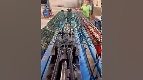 pvc single wire semi automatic chain link fence machine