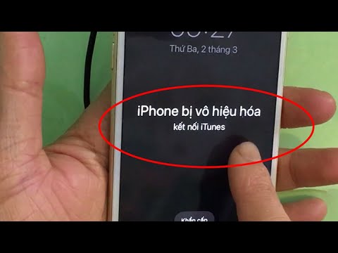 Sửa lỗi iPhone 6s  iPhone bị vô hiệu hóa – kết nối iTunes