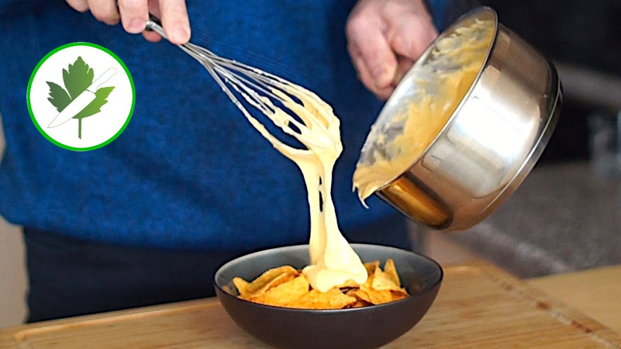 Käsedip für Tortilla Chips selber machen - Käsecreme für Nachos - YouTube