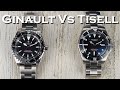 Ginault Silent Service Vs Tisell Submersible - Rolex Submariner Homage Watch SHOWDOWN