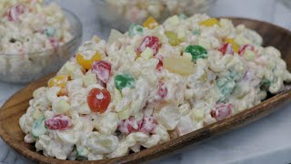 BEST MACARONI FRUIT SALAD | HOW TO MAKE FILIPINO MACARONI SALAD